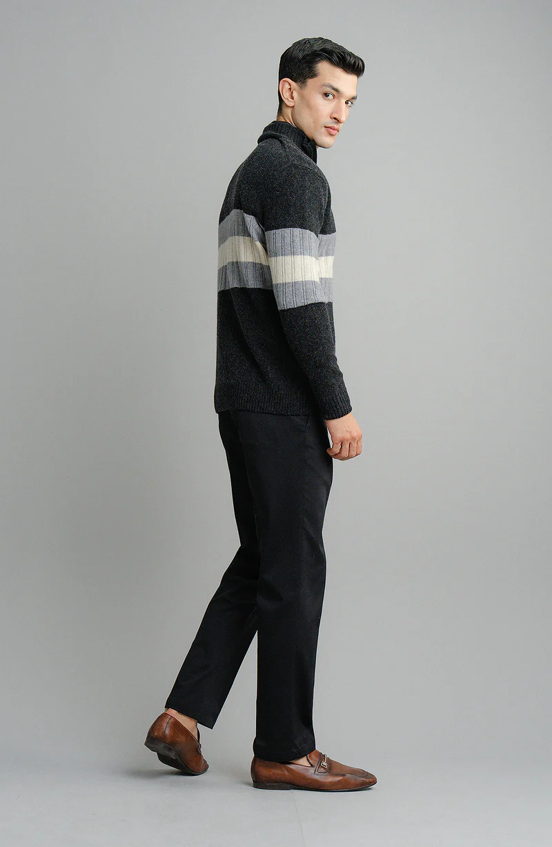 Full Sleeves Lambs Wool Half Zipper - Image 3